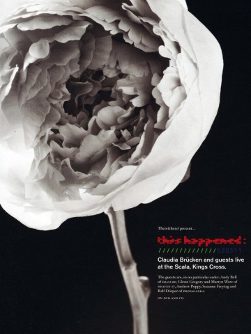 Claudia Brücken: This Happened - Live at the Scala (2012)